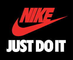 nike logo red and just do it symbol