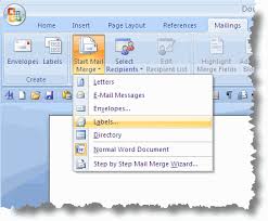 Mail Merge Labels With Microsoft Office
