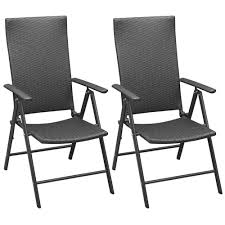 stackable garden chairs 2 pcs poly
