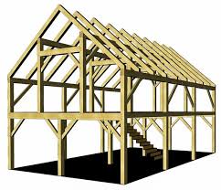 2436 Heavy Timber Barn Plan