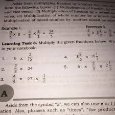 Learning Task 3 Multiply The Given