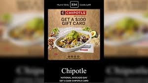 100 gift cards for national avocado