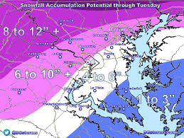Preliminary DC Area Snowfall Accumulation Forecast for March 14th  Blockbuster Nor'easter | DCstorms.com