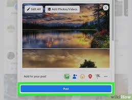 how to add photos to facebook posts