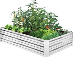 galvanized garden bed 8x4x1ft outdoor
