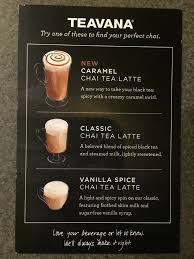 teavana custom chai latte test