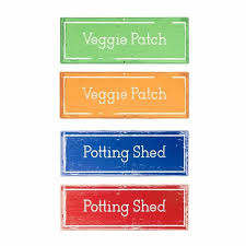 Veggie Patch Potting Shed Signs