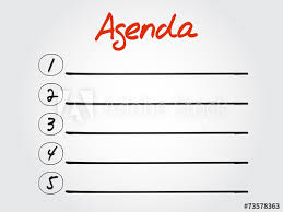 Hand Drawn Agenda Vector Concept Chart Diagram