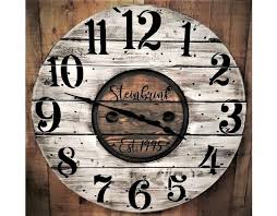 Farmhouse Wood Spool Wall Clock 20 To