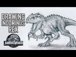 Inspired by the jurassic park movies and an indominus rex model i found on cgtrader. Drawing Indominus Rex From Jurassic World Speed Drawing Jurassic World Indominus Rex Indominus Rex Jurassic World
