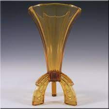Art Deco Amber Glass