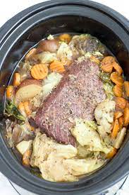 crockpot corned beef and cabbage the