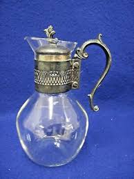 Vintage Silver Plated And Glass Coffee