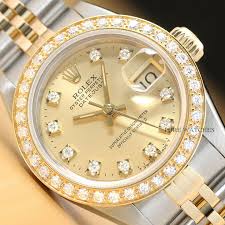 Rolex 24k gold wrapped swiss 1:1 perfect replications. Roberge Ladies Steel Diamond Corvus Watch For Sale Online Ebay