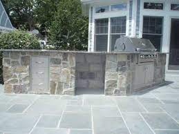 Bluestone Patio Backyard Kitchen Design