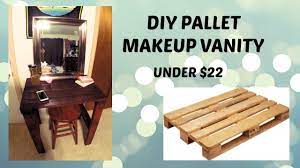 diy pallet makeup vanity you