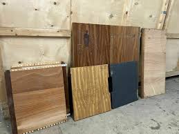 reclaimed iroko wood panels 13 pieces