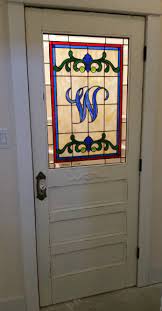 Victorian Pantry Door Stained Glass