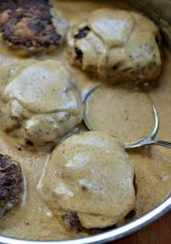 The spruce eats / leah maroney bistro style steak sandwiches are so simple to make at home and taste like they were prepared in your. Hamburger Steak With Country Gravy Small Town Woman