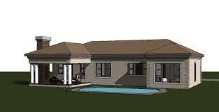 Four Bedroom House Plan Drawing For