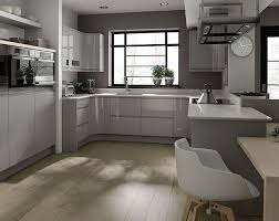 Remo Dove Grey Modern Grey Kitchen