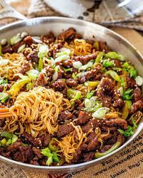 mongolian beef noodles jo cooks