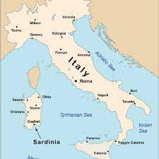 Sardinia, italy, battles extreme fires by the new york times • july 26, 2021 parts of the italian island of sardinia have been engulfed by wildfires, causing the evacuations of about 1,000. Location Map Of The Island Of Sardinia Italy Download Scientific Diagram