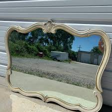 antique mirror vine vanity french