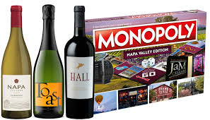 napa valley monopoly wine gift set