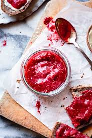 chia low sugar strawberry rhubarb jam