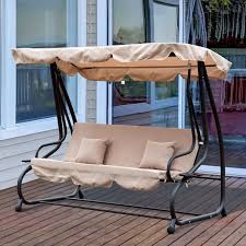 Outsunny 2 In 1 Garden Swing Chair For