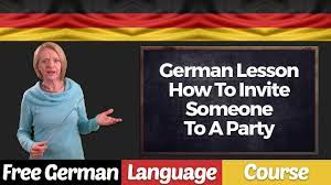 german lesson how to invite someone