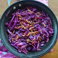 Cooked Red Cabbage With Bacon gambar png