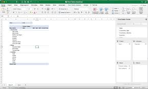 working with pivot tables in excel