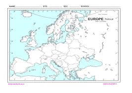 Detailed map by someone, (idk who) with names. Europe Outline Map Free Download