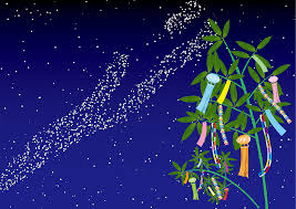 フリーイラスト] 笹飾りと天の川の七夕の背景でアハ体験 - GAHAG | 著作権フリー写真・イラスト素材集
