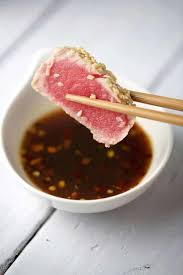 ahi tuna with soy ginger lime sauce
