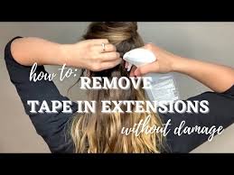 how to remove tape in extensions