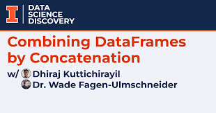 combining dataframes by concatenation