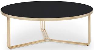 Brass Brushed Large Round Coffee Table