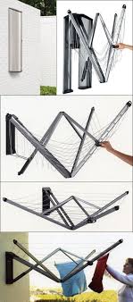 Nifty Wall Mounted Folding Laundry Rack