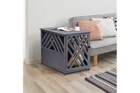 Pawhut Wooden Dog Cage Side Table