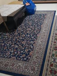 dark blue persian carpet furniture
