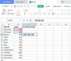 How To Calculate Percentage Change In
