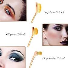 beauty kate oval makeup brushes set 5