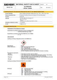 material safety data sheet ultragas