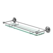 burlington glass shelf with railing