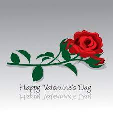 Happy valentine's day to my love! Valentines Day Clipart Image Rose With A Happy Valentine S Day Message