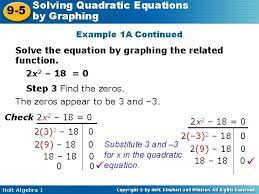 solving quadratic equations 9 5 by