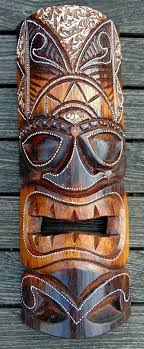 Tiki Mask Wood Carving Hand Carved Amp